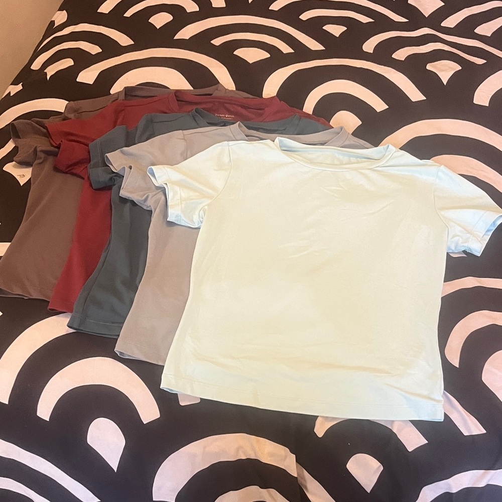 Fitted Smooth Y2K Baby Tee Bundle